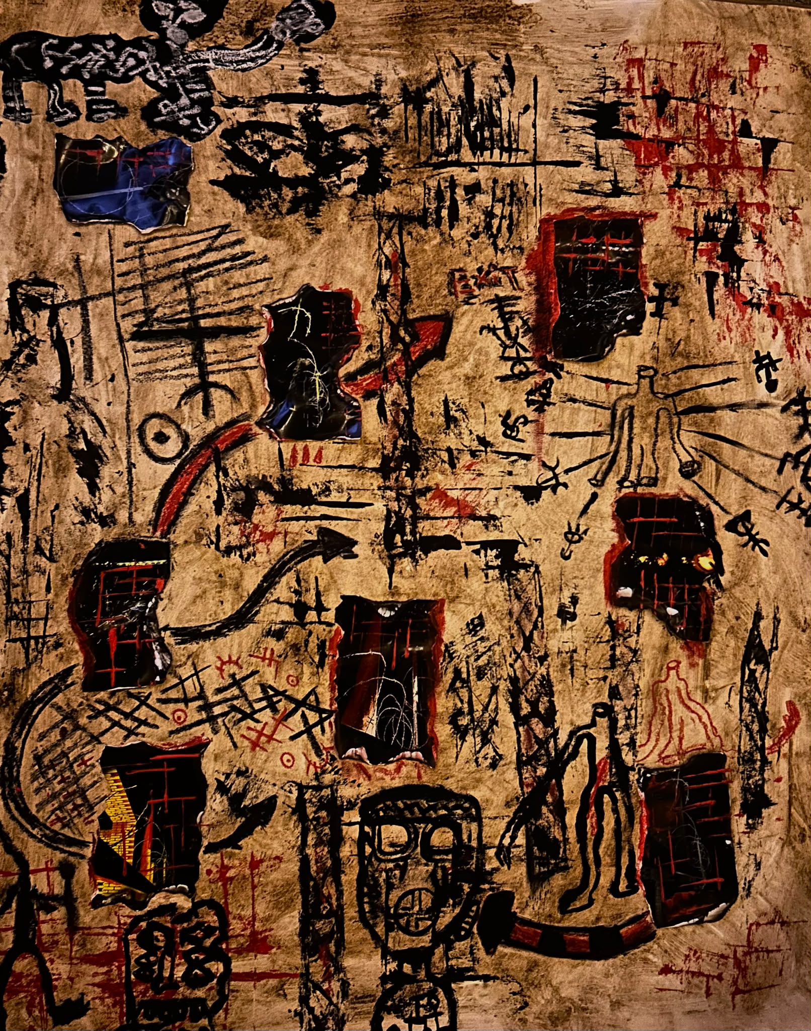 Raw expressionist painting by Chet Lonely Hearts