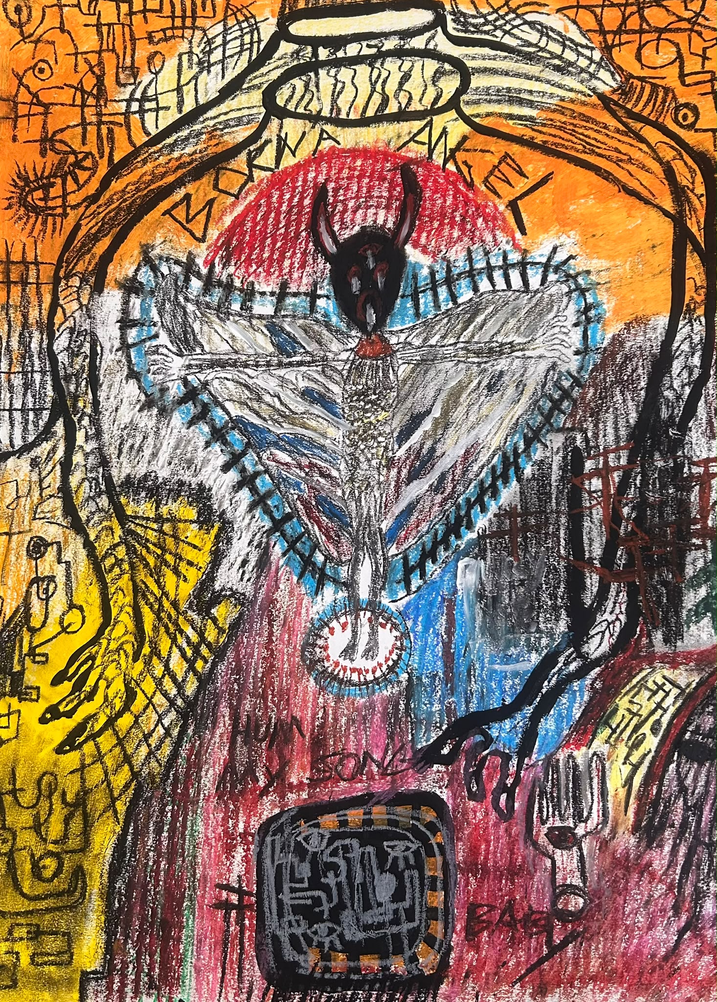 50x65cm mixed media on paper